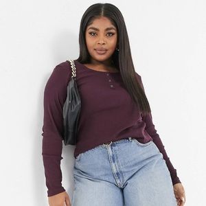 vero moda scoop neck ribbed top